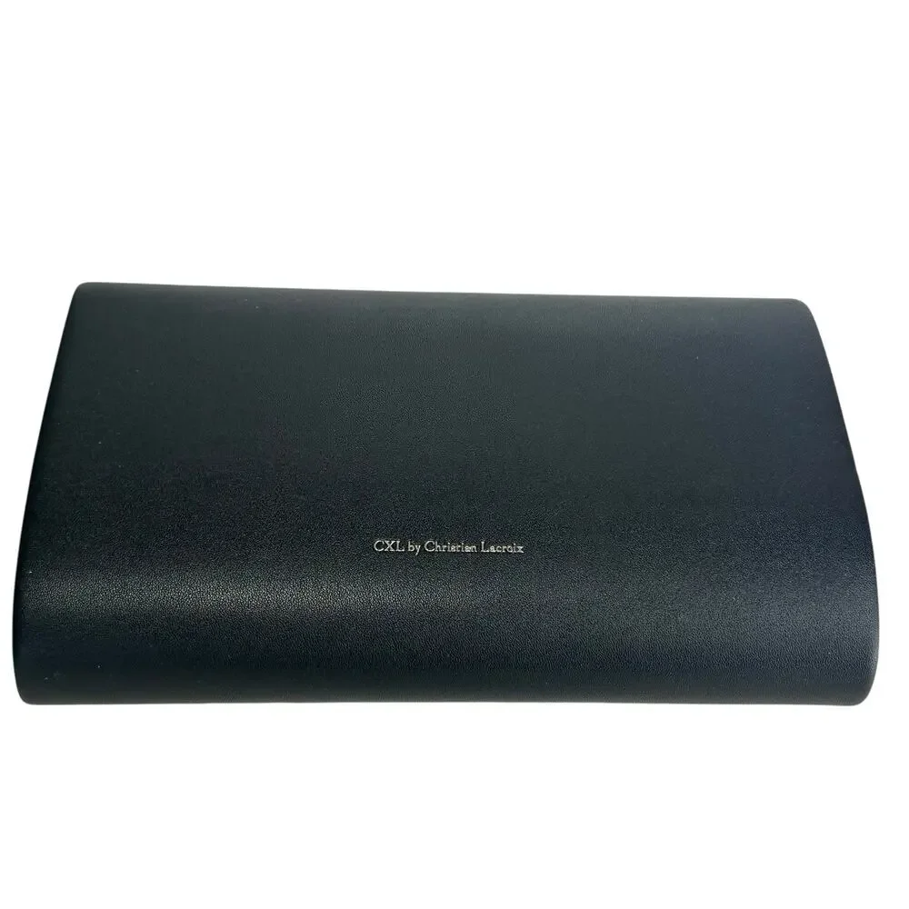 CXL By Christian Lacroix Black Clutch With Detachable Chain